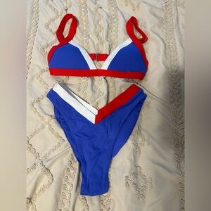 Oneone Swimwear two piece cheeky patriotic bikini